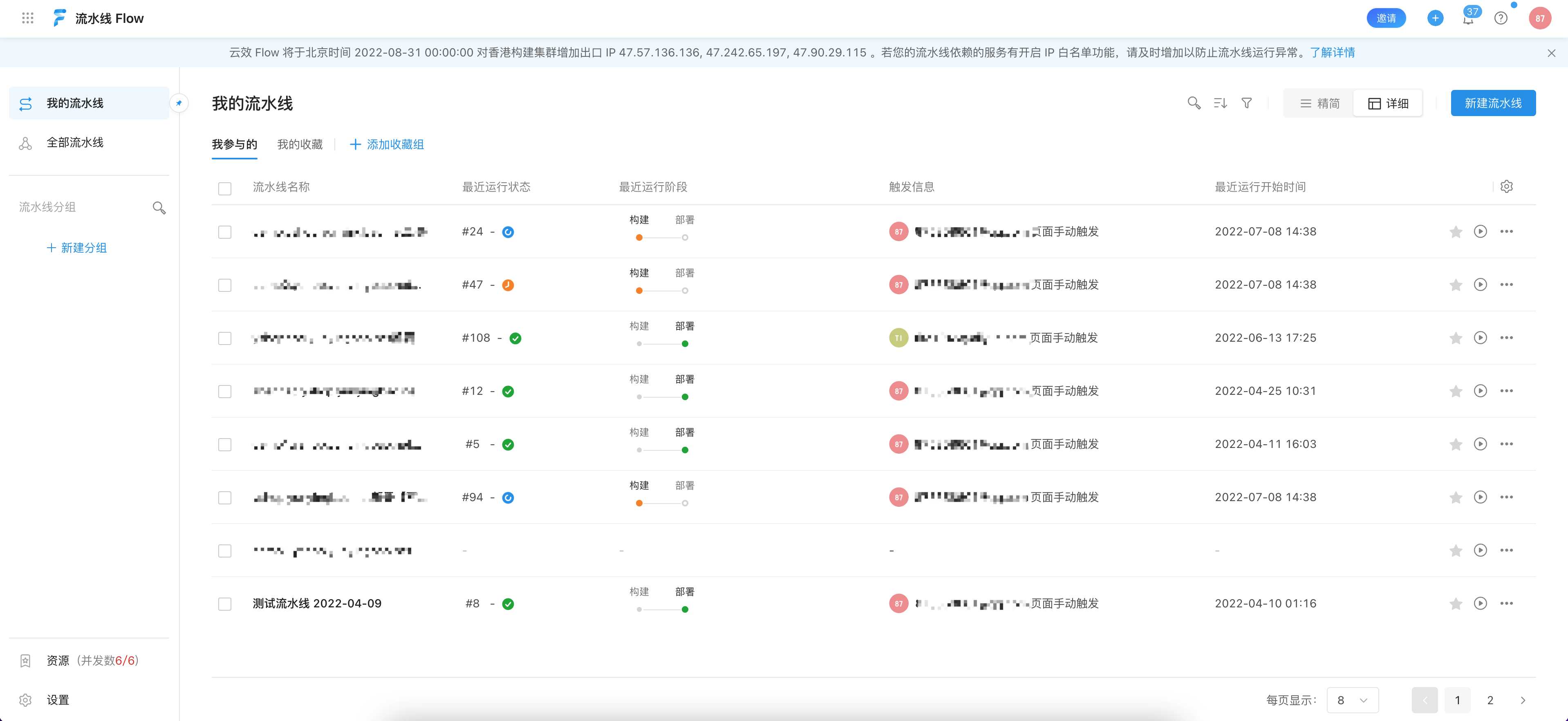自动化打包工具 - 阿里云流水线云效Flow-搬砖酱的笔记